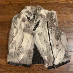 Saks Fifth Avenue Rabbit Fur Vest